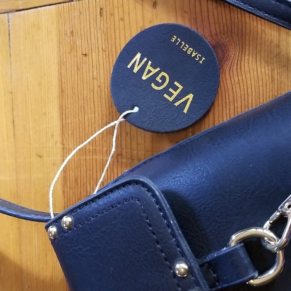 Isabelle Handbag Black Vegan Crossbody - Picture 11 of 11